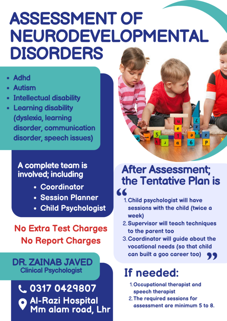 Assement of neurodevelopmental disorders course by dr.zainab javed 2